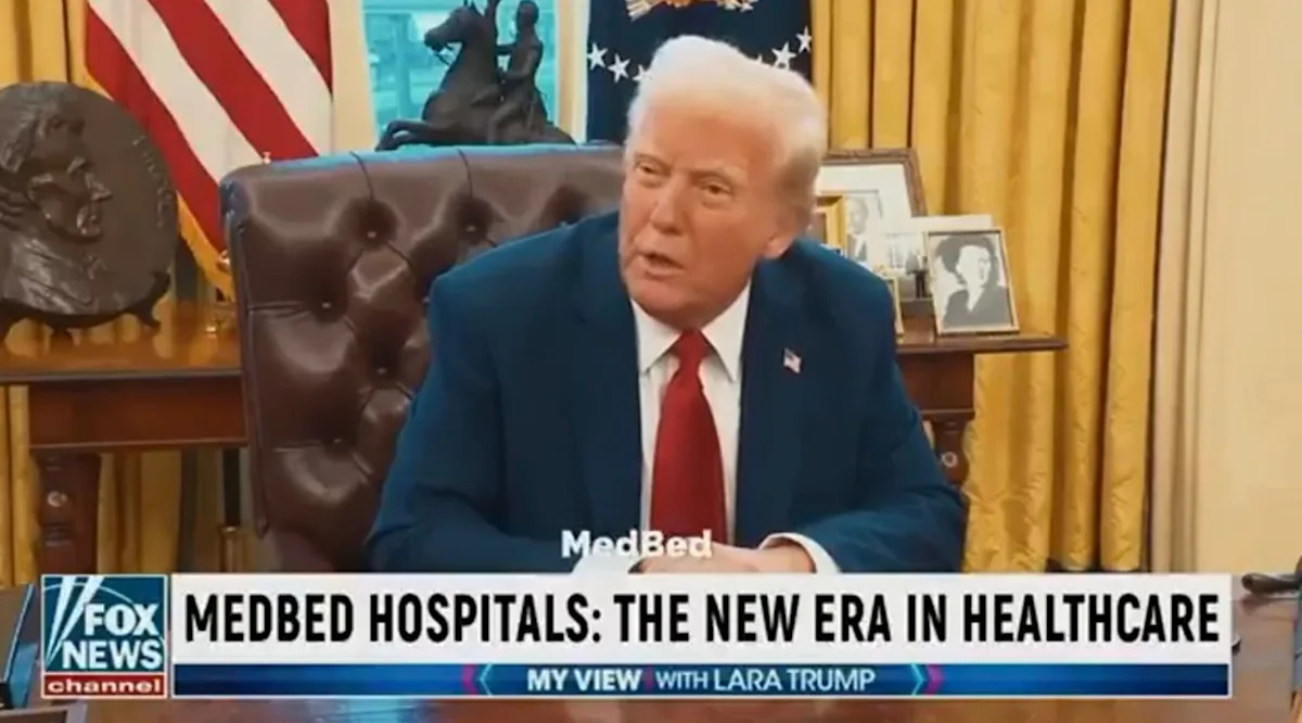 Trump Posts an Absolutely Bonkers AI Video in Which He Promotes a Magic ‘Med Bed’ That Can Cure Any Disease – Yahoo