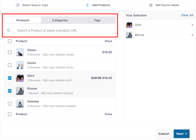 Choosing reviews to display Choosing reviews to display